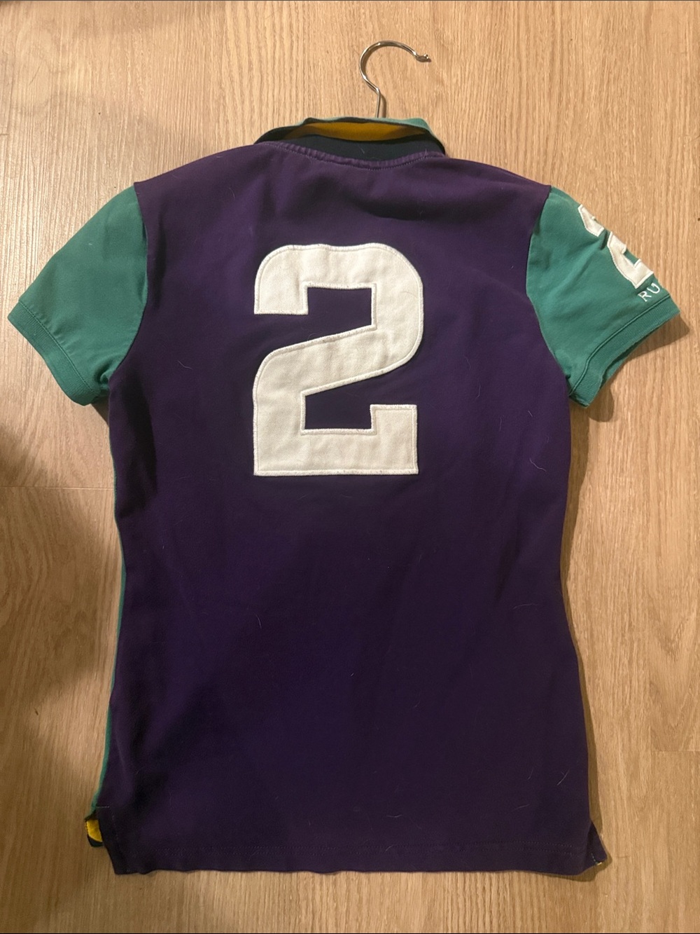 Rugby Ralph Lauren Green Short-Sleeve Polo with Yellow Crest - Picture 2 of 12